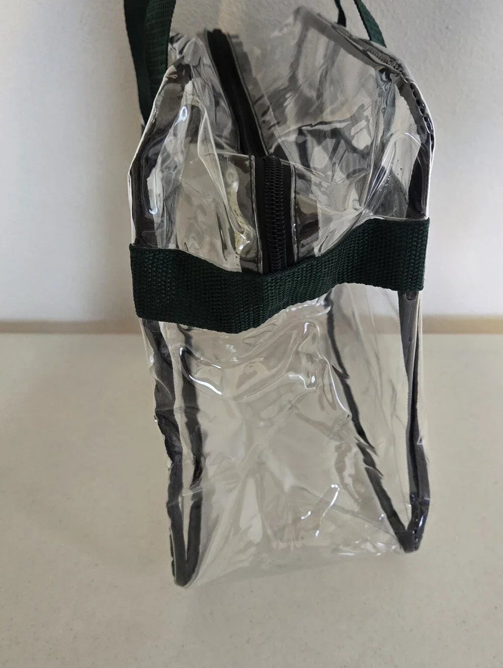 NFL Green Bay Packers Clear Zipper Messenger Bag Stadium Approved
